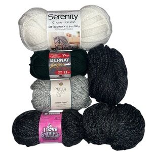 🌟NWT🌟 I love This Chunky, Yarn Bee, Serenity, and Bernat Chunky Yarn Lot